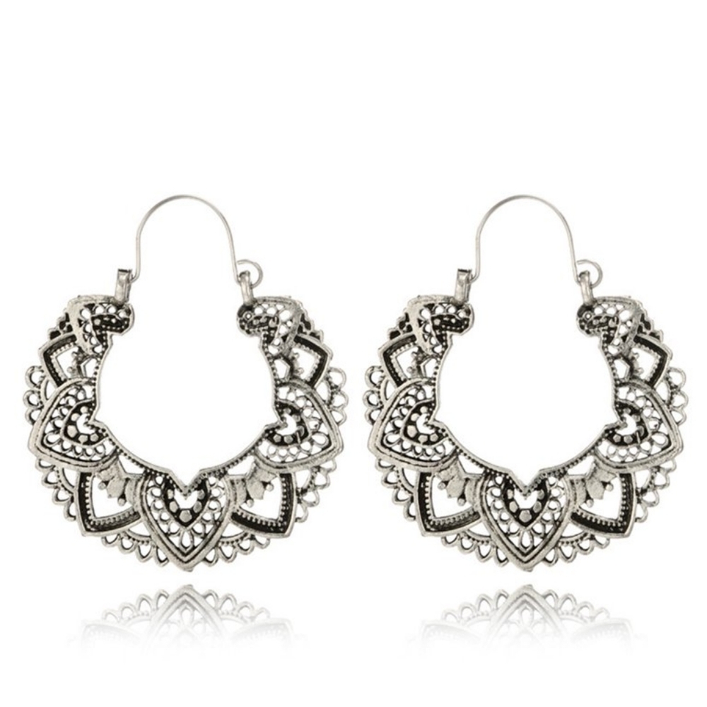 Beautiful silver earrings